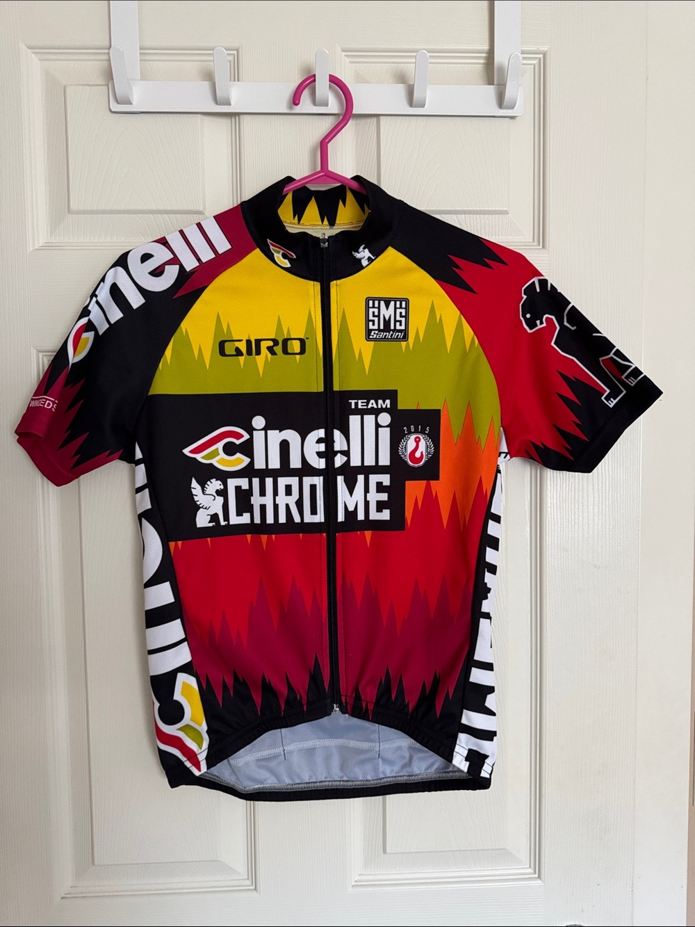 SMS Santini Cycling Jersey — Cinelli Chrome Red Hook Racing Team